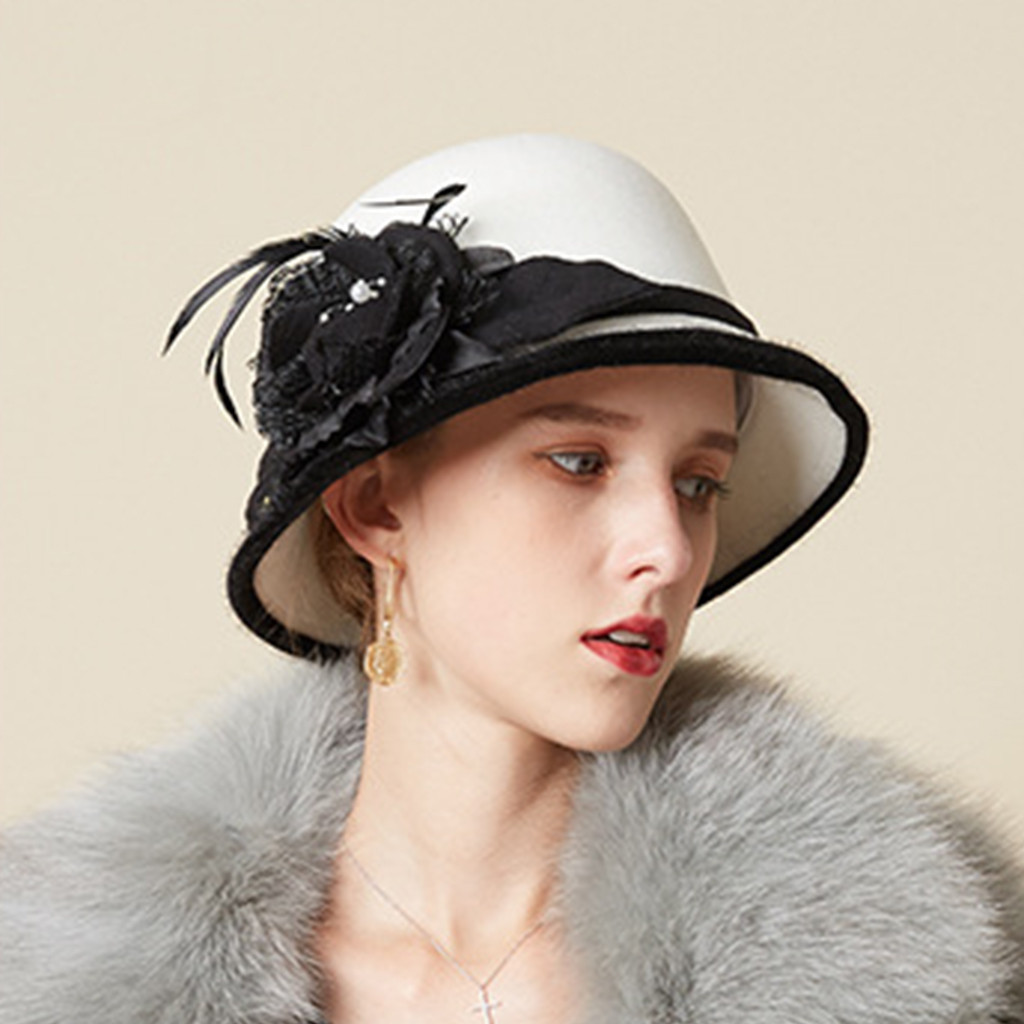 Vintage Fashion Hats - قبعة بيريه أنيقة للسيدات على الطراز