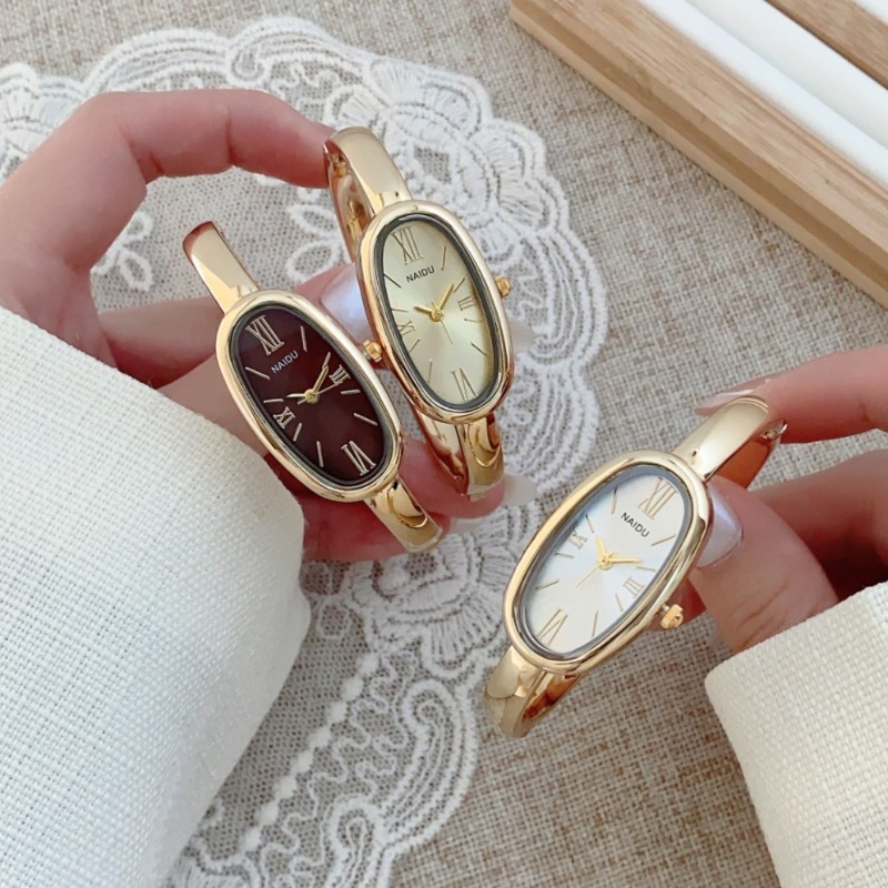 Vintage Fashion Watches - ساعة يد نسائية كوارتز بتصميم روماني