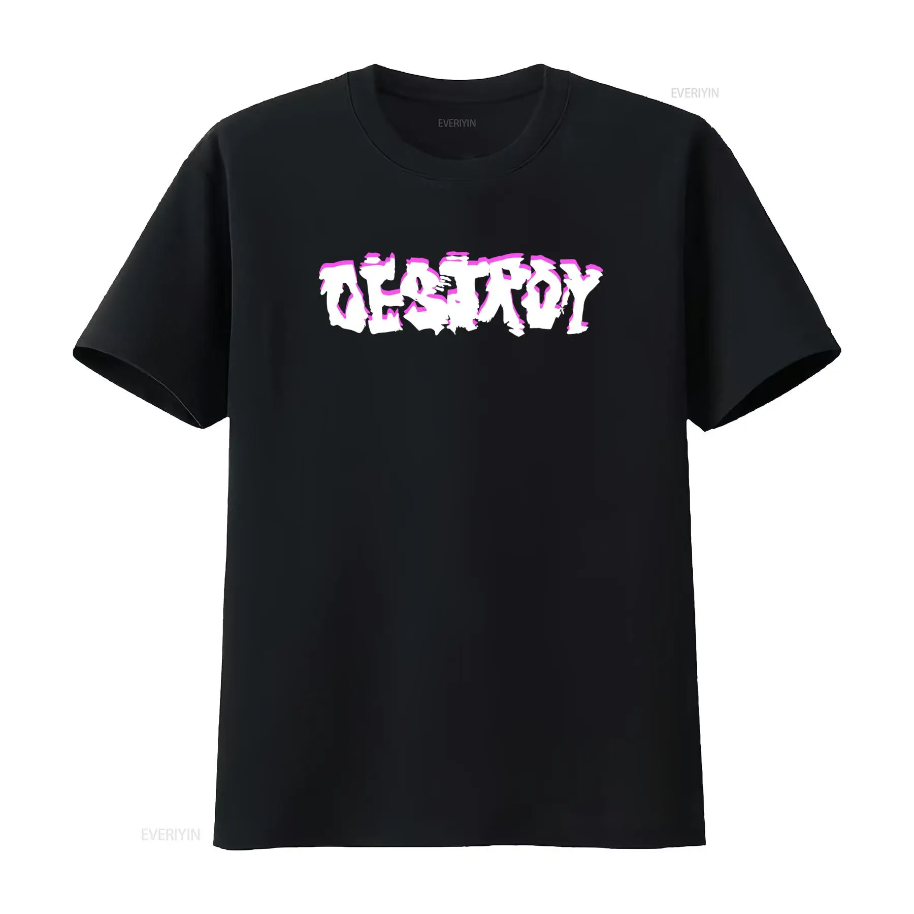Vintage Fashion London - تي شيرت Destroy Punk T Shirt