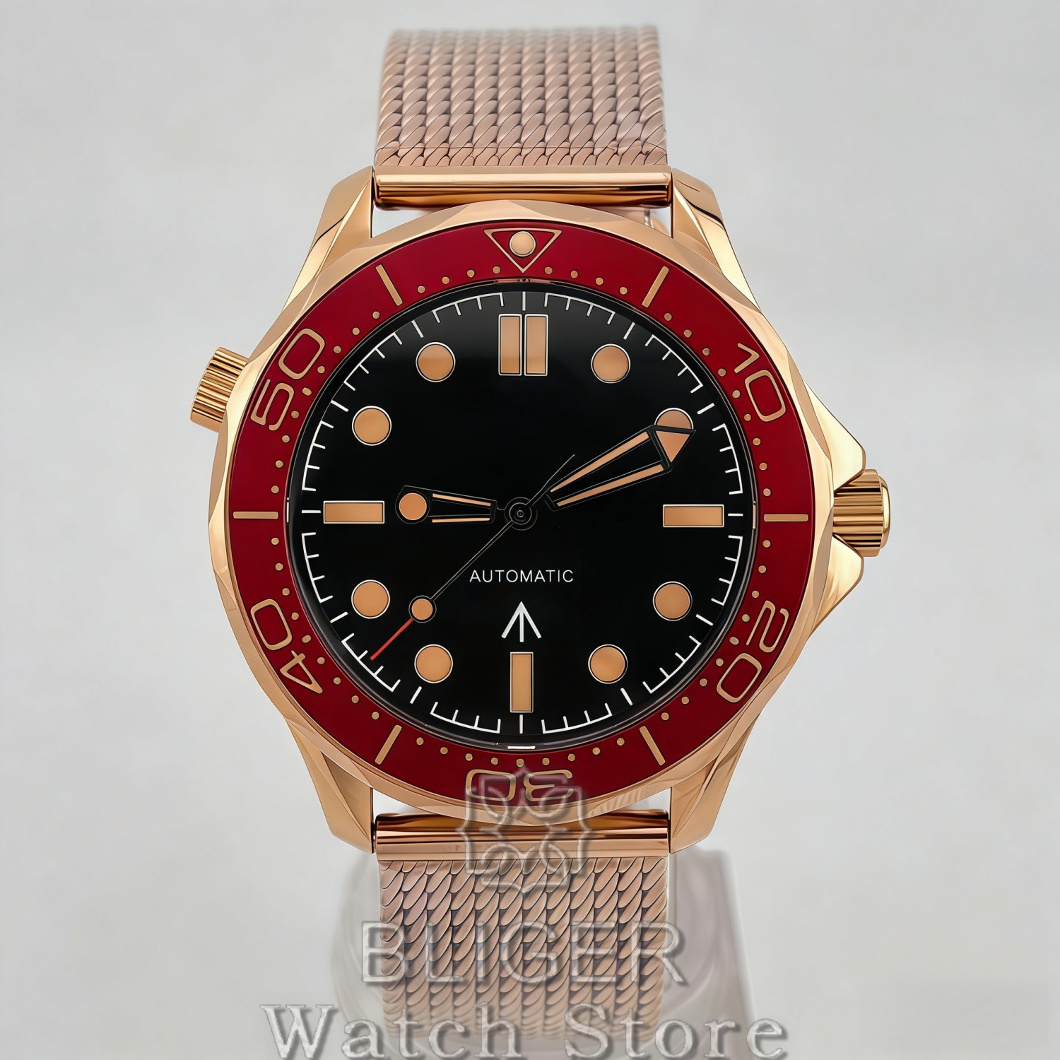 Vintage Fashion Complete - ساعة يد رجالية ميكانيكية من BLIGER