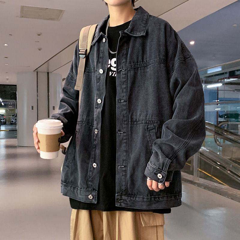 Patchwork Jean Jacket - معاطف شتوية 2025 للرجال من الجينز