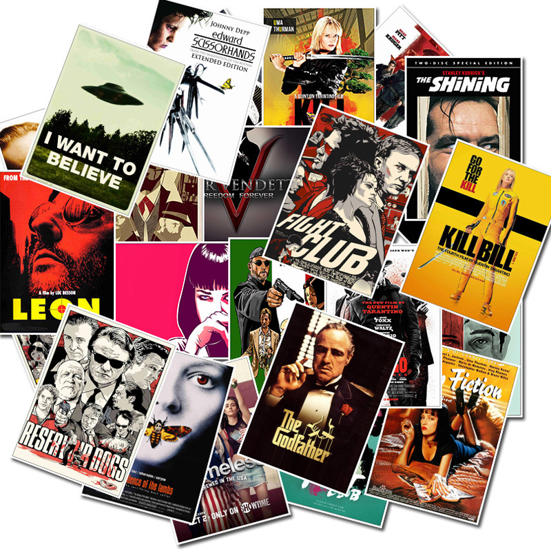 Vintage Fashion Magazine - 25 قطعة ملصقات الفيلم الكلاسيكي ملصقات