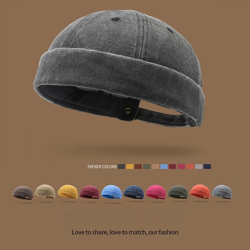 Vintage Fashion Hats - قبعة دون برايم كلاسيكية من القطن