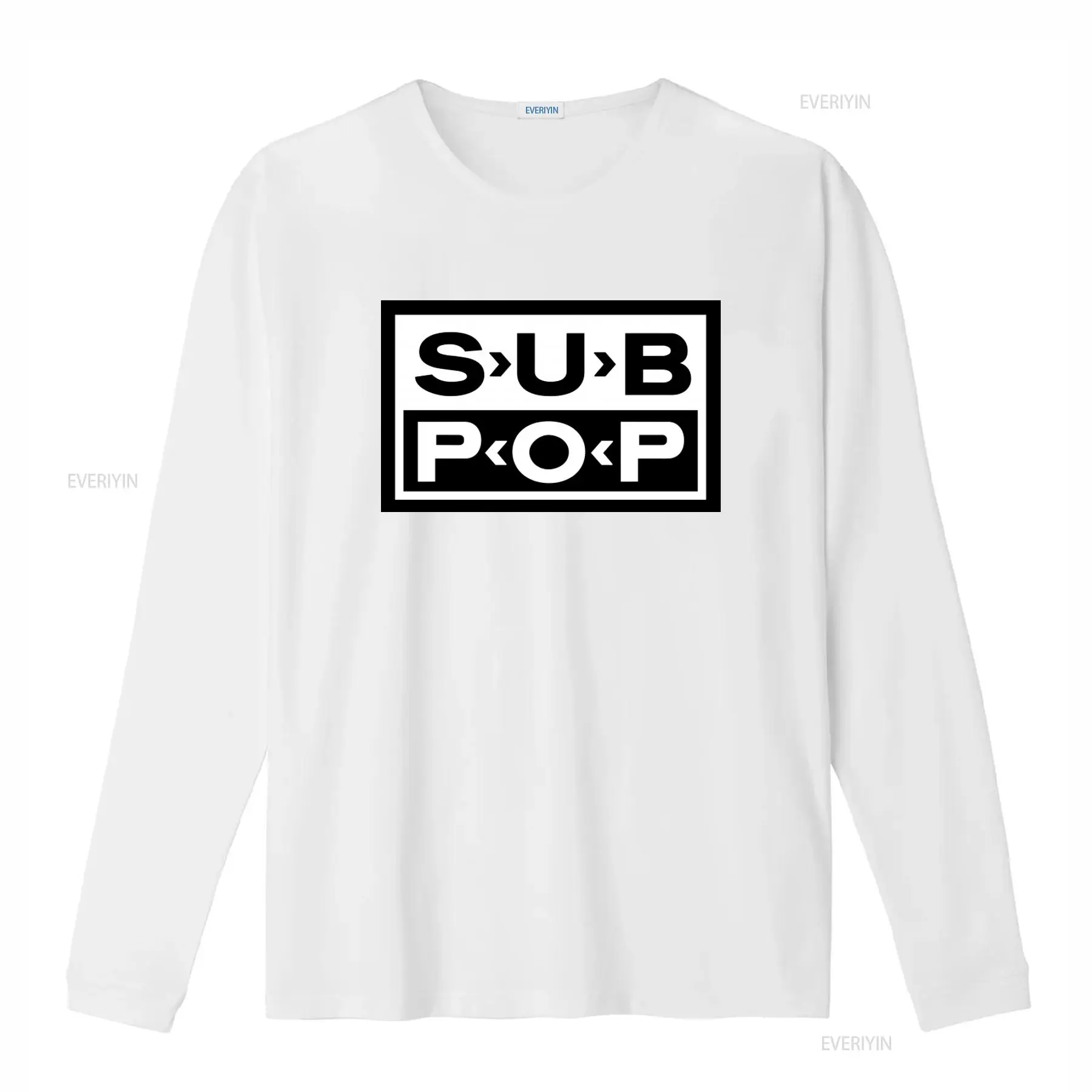 تي شيرت بشعار Sub Pop أسود مع  - مراجعة Vintage Fashion Logos وسعره