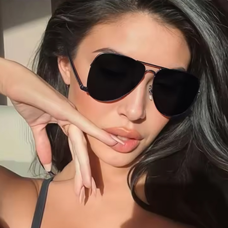 نظارات شمسية نسائية كبيرة الحج - مراجعة Vintage Fashion Trends وسعره