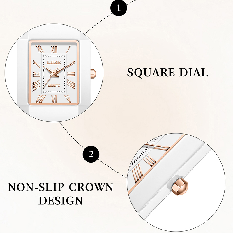 ساعة يد نسائية من ماركة LIGE،  - مراجعة Vintage Fashion Watches وسعره