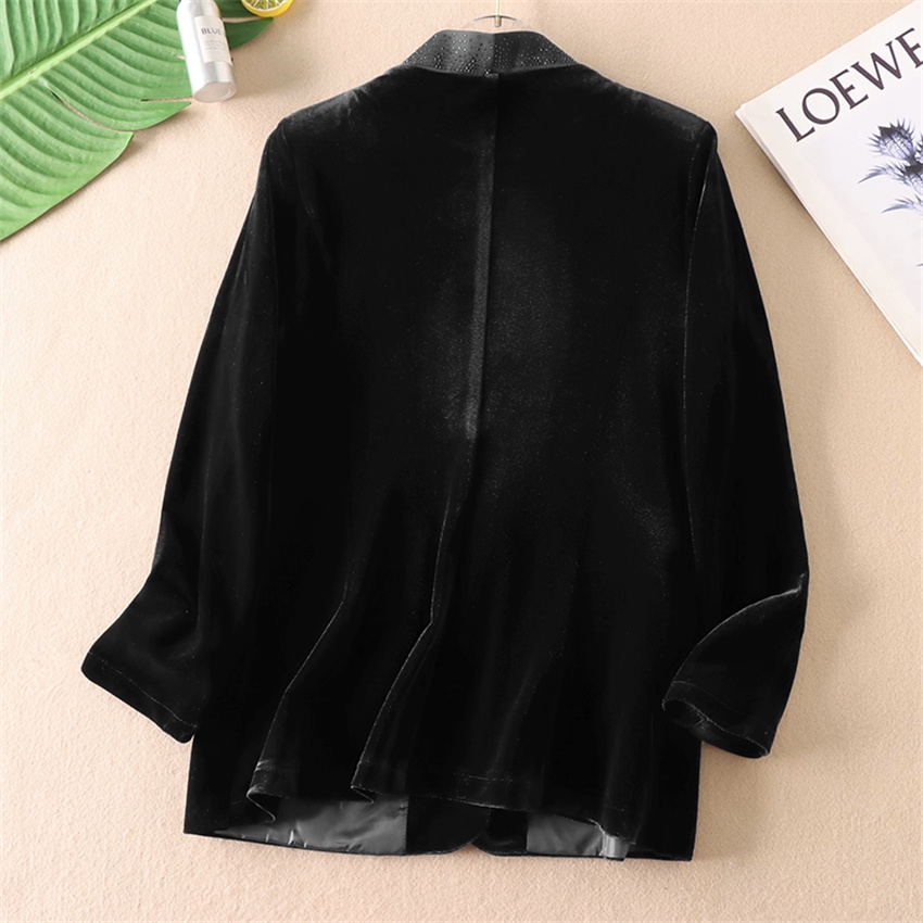 الخريف الشتاء حجم كبير Vintage - مراجعة Velvet Blazer Vintage وسعره