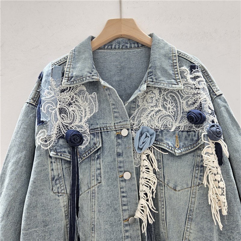 SuperAen خريف 2025 سترات نسائي - مراجعة Patchwork Jean Jacket وسعره