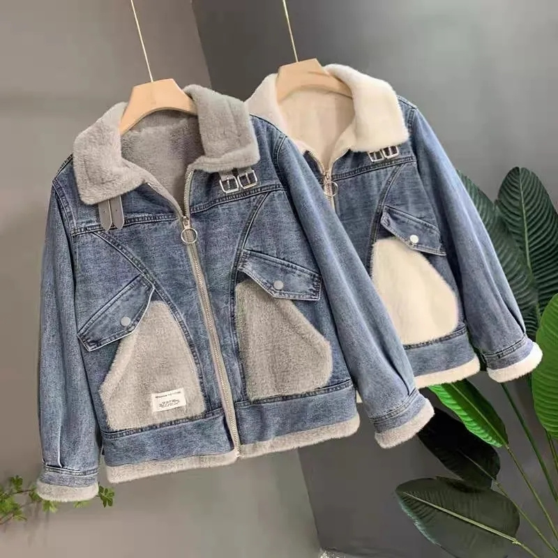 فو المنك المخملية خياطة الدنيم - مراجعة Patchwork Jean Jacket وسعره