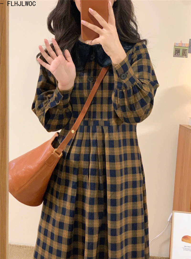 فساتين القهوة منقوشة 2023 ملاب - مراجعة Vintage Fashion Korea وسعره