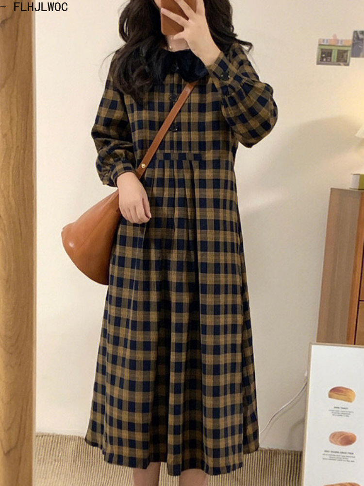 فساتين القهوة منقوشة 2023 ملاب - مراجعة Vintage Fashion Korea وسعره