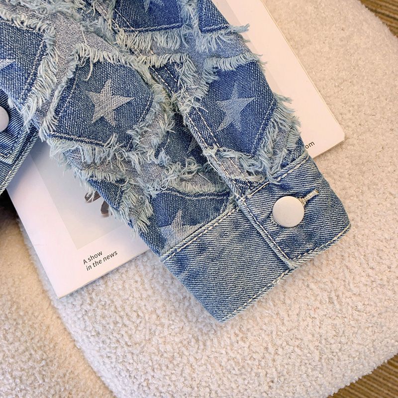 معطف نسائي من قماش الدنيم سترا - مراجعة Patchwork Jean Jacket وسعره