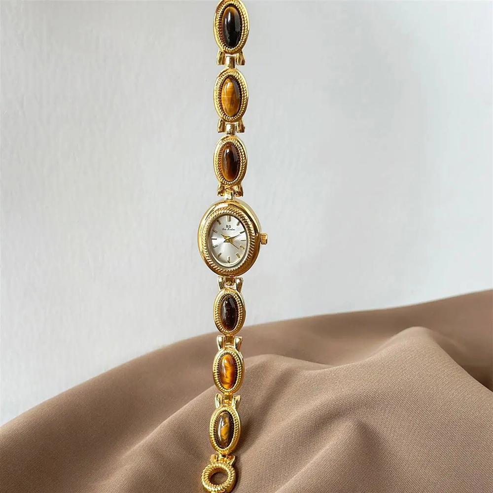 ساعة نسائية ذهبية عتيقة سوار م - مراجعة Vintage Fashion Watches وسعره