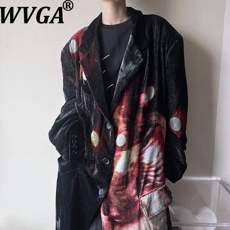 معطف طويل رجالي جديد لفصلي الر - مراجعة Velvet Blazer Vintage وسعره