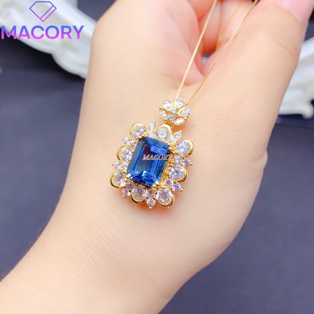قلادة توباز لندن الأزرق الطبيع - مراجعة Vintage Fashion London وسعره