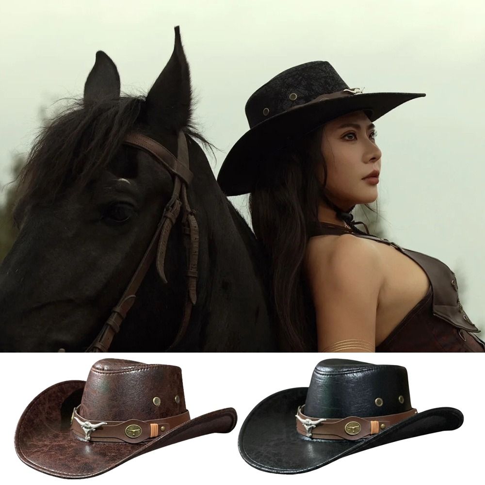 قبعة رعاة البقر الغربية بمشبك  - مراجعة Vintage Fashion Hats وسعره