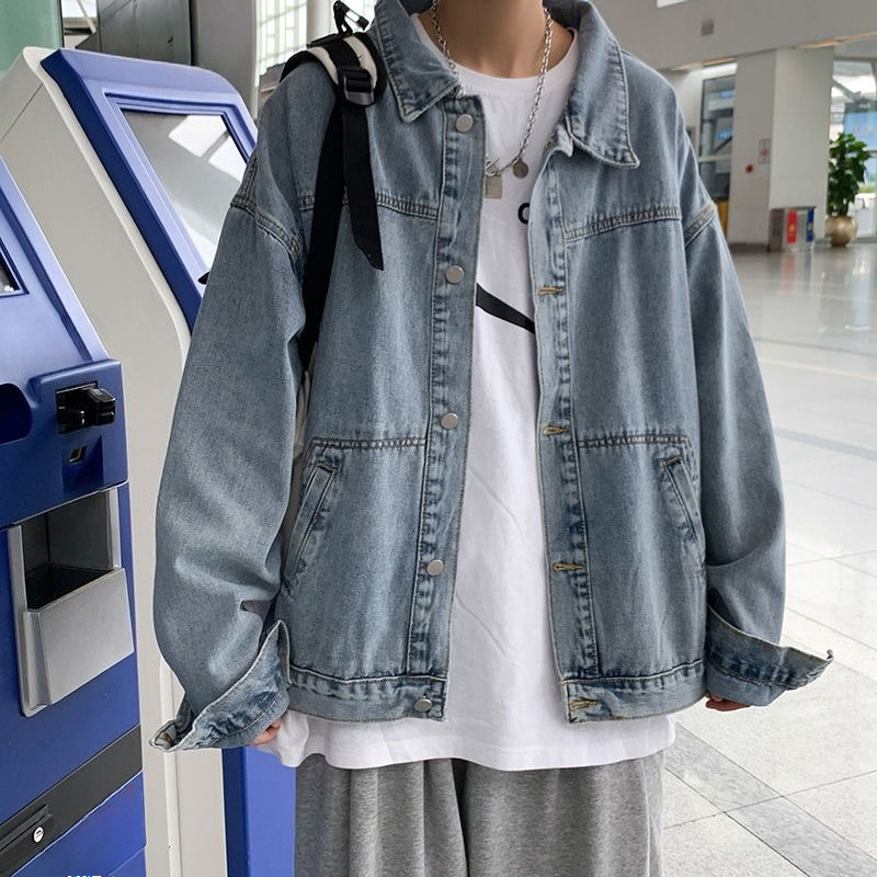 معاطف شتوية 2025 للرجال من الج - مراجعة Patchwork Jean Jacket وسعره