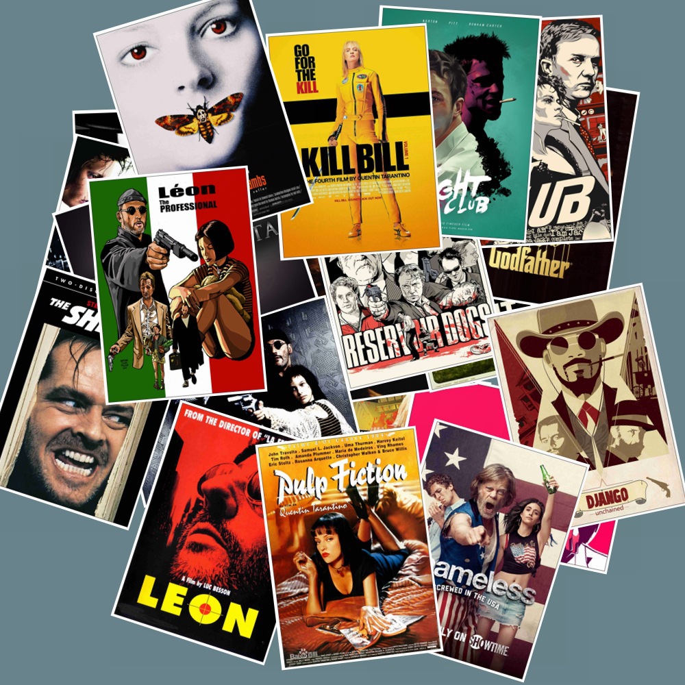 25 قطعة ملصقات الفيلم الكلاسيك - مراجعة Vintage Fashion Magazine وسعره