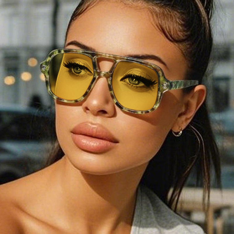 نظارات شمسية رجالية مربعة الشك - مراجعة Vintage Fashion Trends وسعره