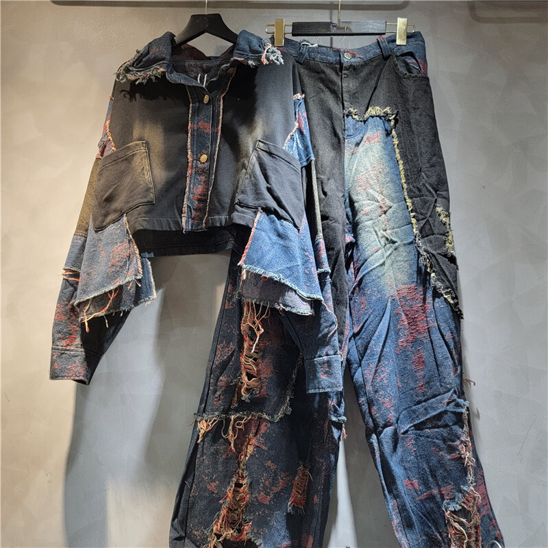 WTHT موضة جديدة للمرأة المرقعة - مراجعة Patchwork Jean Jacket وسعره