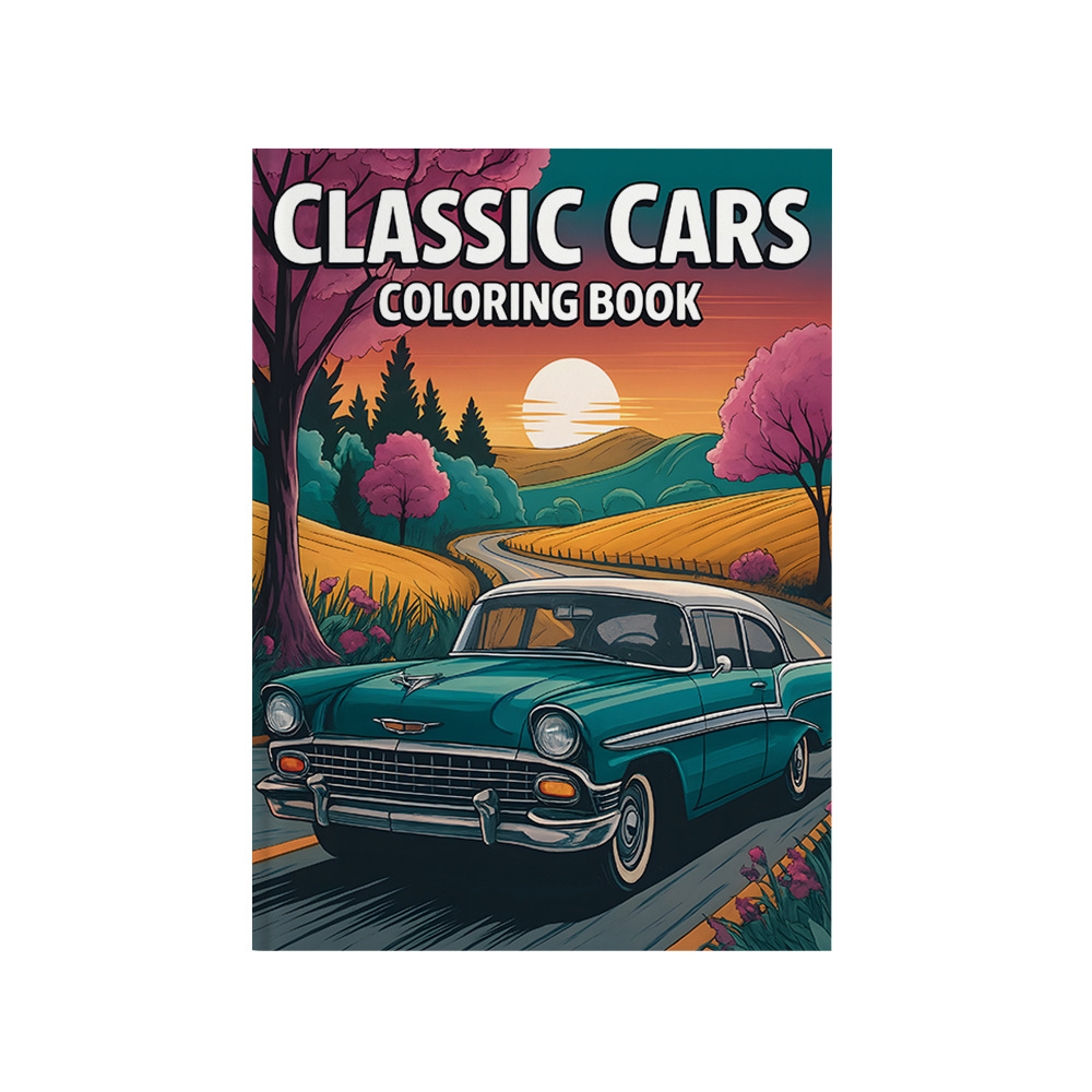 كتاب تلوين السيارات الكلاسيكية - مراجعة Vintage Fashion Coloring Book وسعره