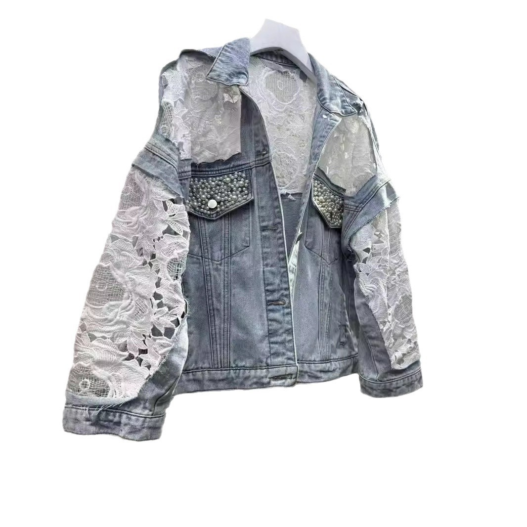 جاكيت نسائي مطرز مرتب ، ياقة م - مراجعة Patchwork Jean Jacket وسعره